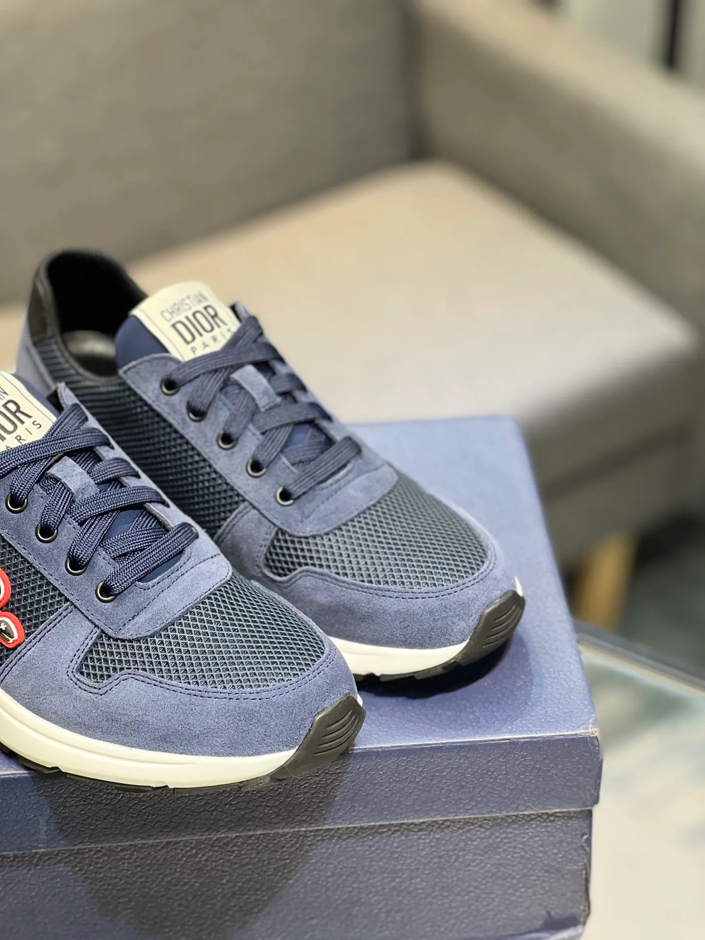 Men's shoes 💰420 [Dior] popular men's shoes, imported mesh splicing material, really inside. Original sole provided by the original factory, 38-45 (45 customized, non-refundable)